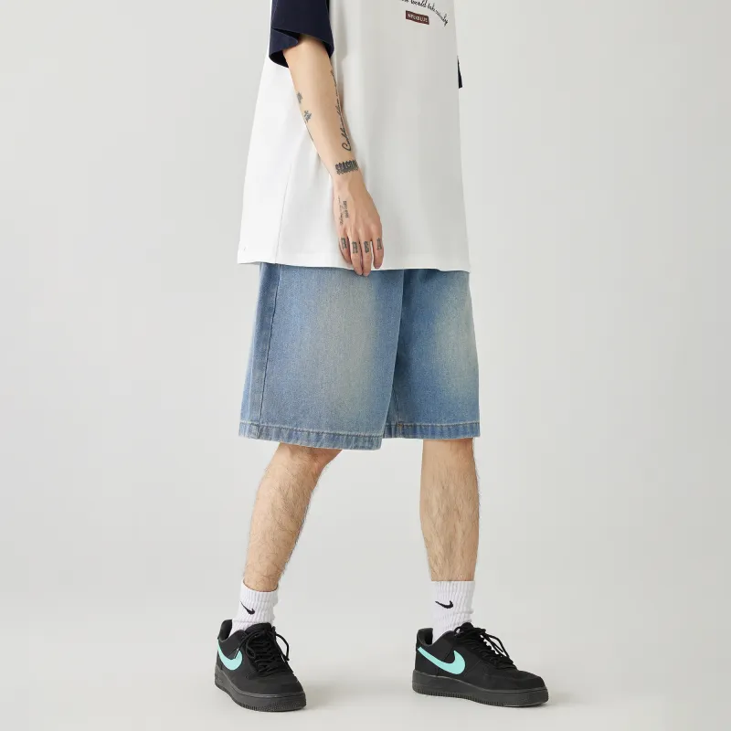 GOLFCROSS Denim Shorts Unisex-4