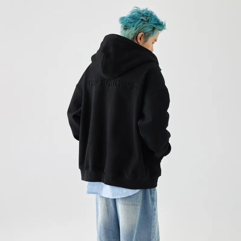 GOLFCROSS Sweatshirt Coat Unisex-11