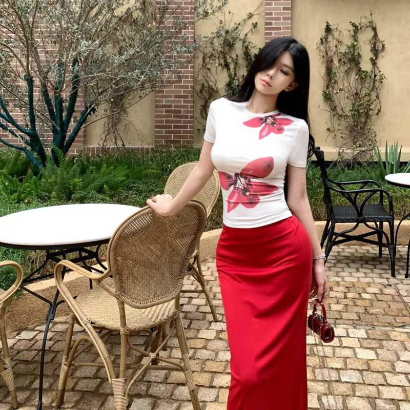 MA JOURNEE Two Piece Skirt Sets Women's Image Color Two Piece Set-3