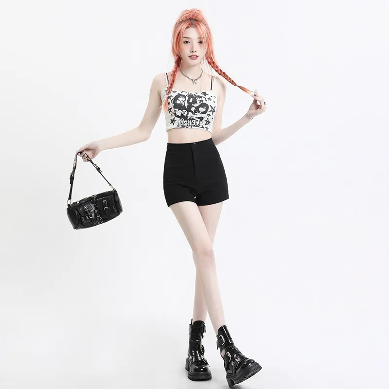 MA JOURNEE Denim Shorts Women's Black-2