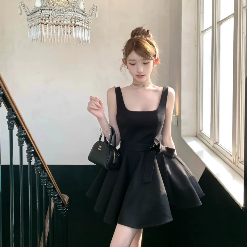 MA JOURNEE Slip Dresses Women's Black-2