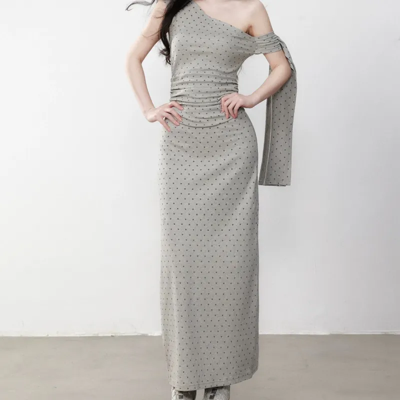 MA JOURNEE Short Sleeved Dress Women's Polka Dot-4