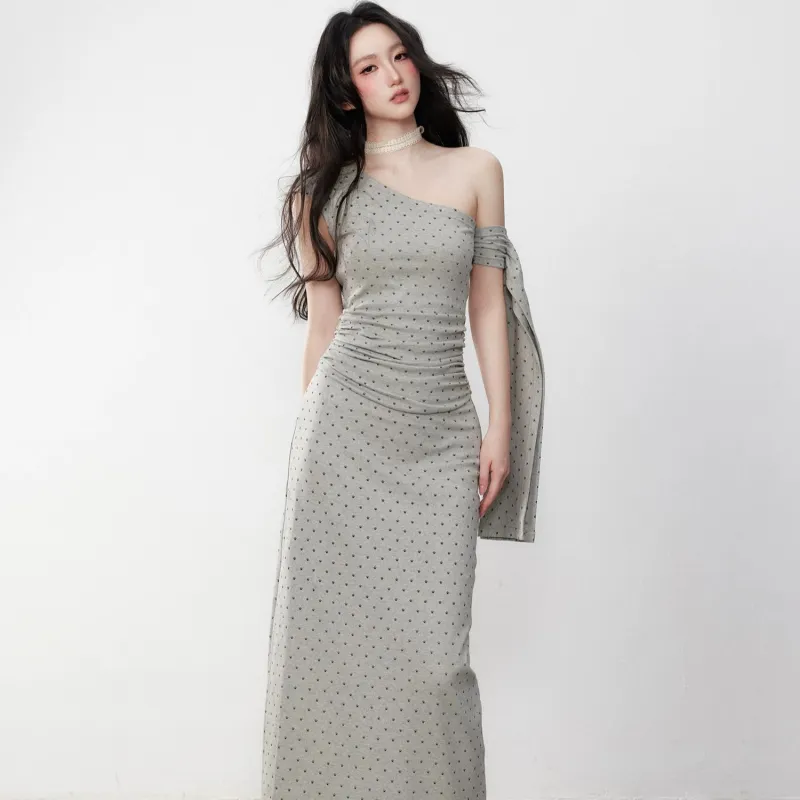 MA JOURNEE Short Sleeved Dress Women's Polka Dot-3