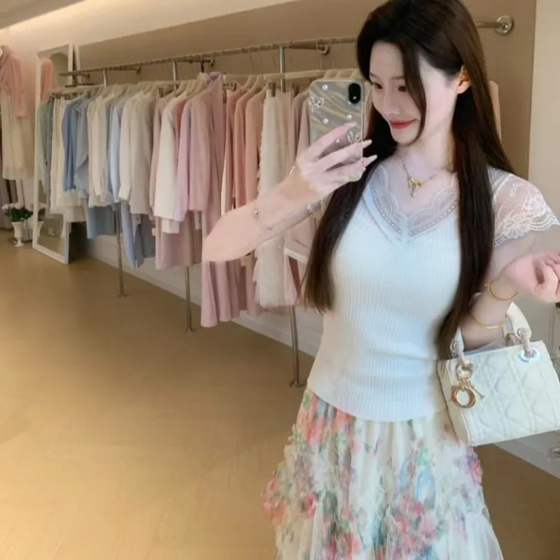 KUNZHUDAXIANG Skirt Set Women's-14