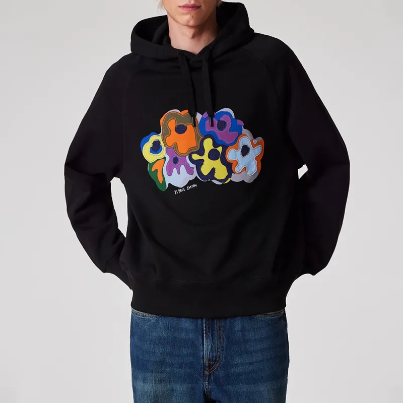 Paul Smith Floral Printed Drawstring Hoodie-1