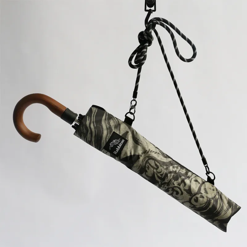 RABBITUU Rabbit Film Collaboration [Bug Master STACHE] Designer Original Umbrella For Men Trendy Two Fold Umbrella-1