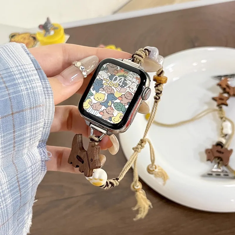 Mr. Strap Apple Compatibility Watch Band Bead Material-1