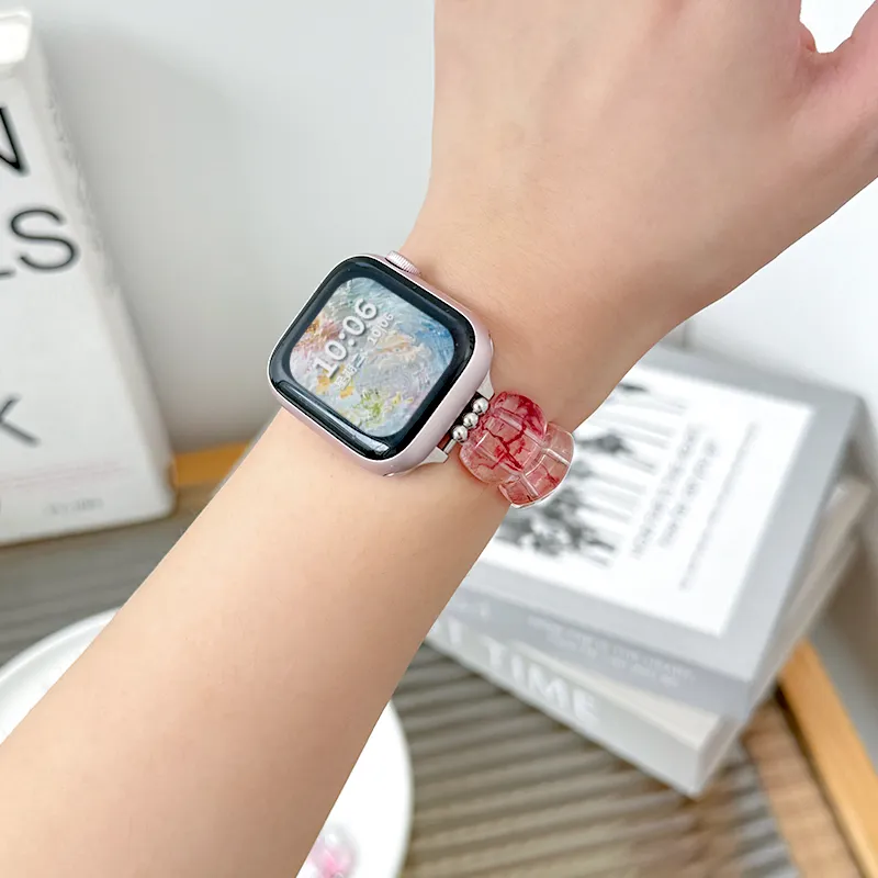 Mr. Strap Watch Band Apple Compatibility Bead Material-4