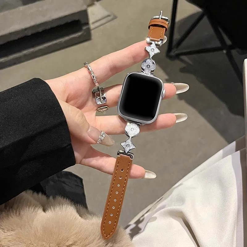 Mr. Strap Apple Compatibility Watch Band 178mm Leather-3