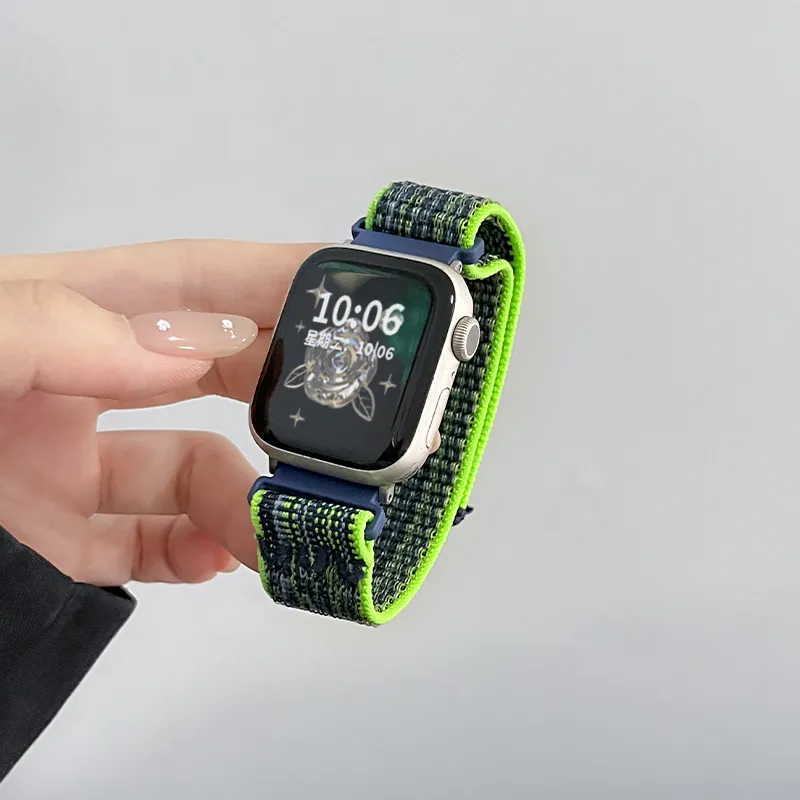 Mr. Strap Watch Band Apple Compatibility Nylon Material-6