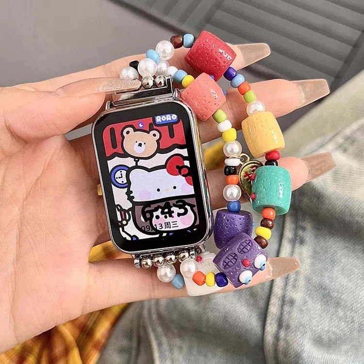 Mr. Strap Xiaomi Compatibility Watch Band Bead Material-1