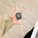 Mr. Strap Compatibility Huawei Watch Fit 3/Fit 2 Strap Square Print Loop Buckle Leather Wristband