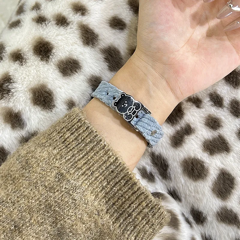 Mr. Strap Watch Band Xiaomi Compatibility Plush Material-1