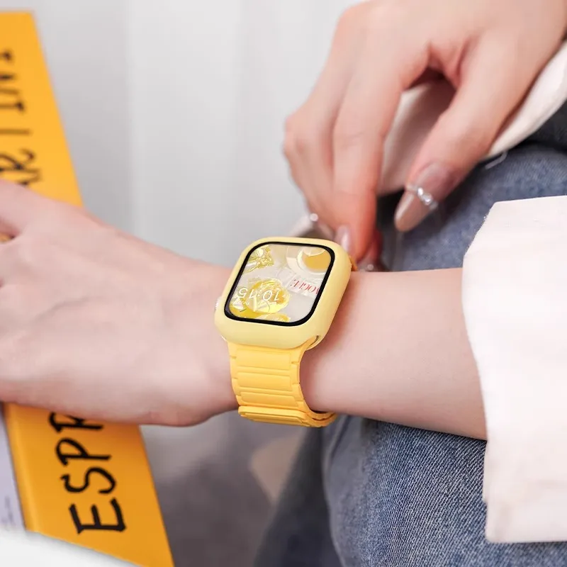 Mr. Strap Watch Band Apple Compatibility Silicone Material-3