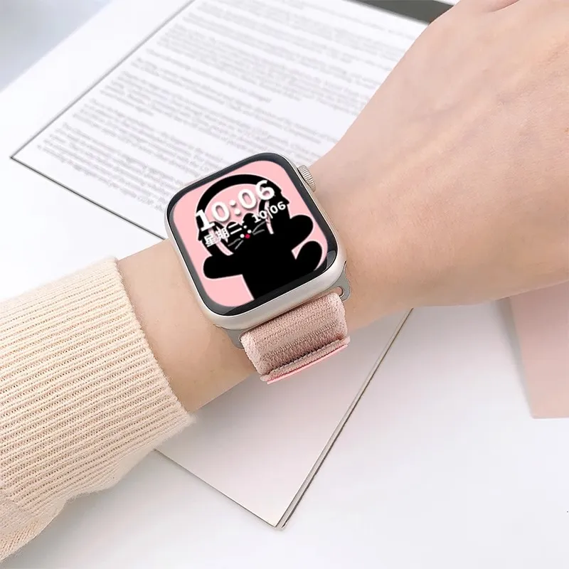 Mr. Strap Watch Band Apple Compatibility Nylon Material-3
