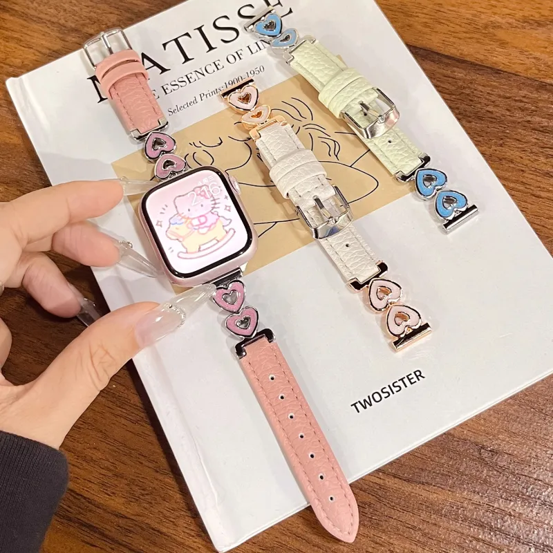 Mr. Strap Watch Band Apple Compatibility Leather-5