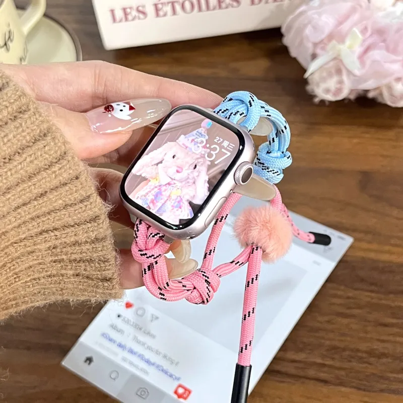 Mr. Strap Apple Compatibility Watch Band 12.5 21cm Fabric Material-2