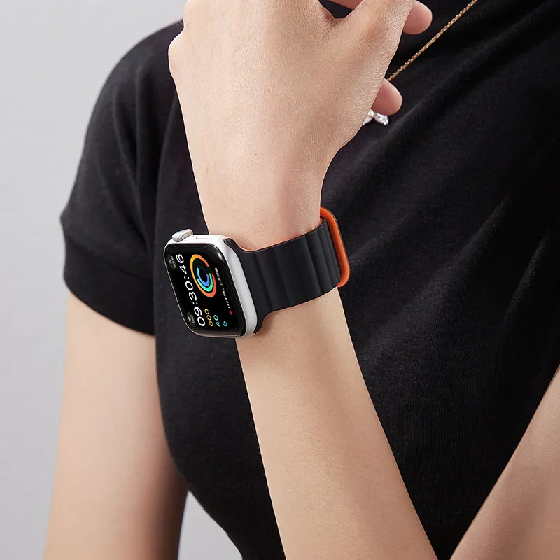 Mr. Strap Watch Bands Apple Compatibility 217mm Silicone Material-13