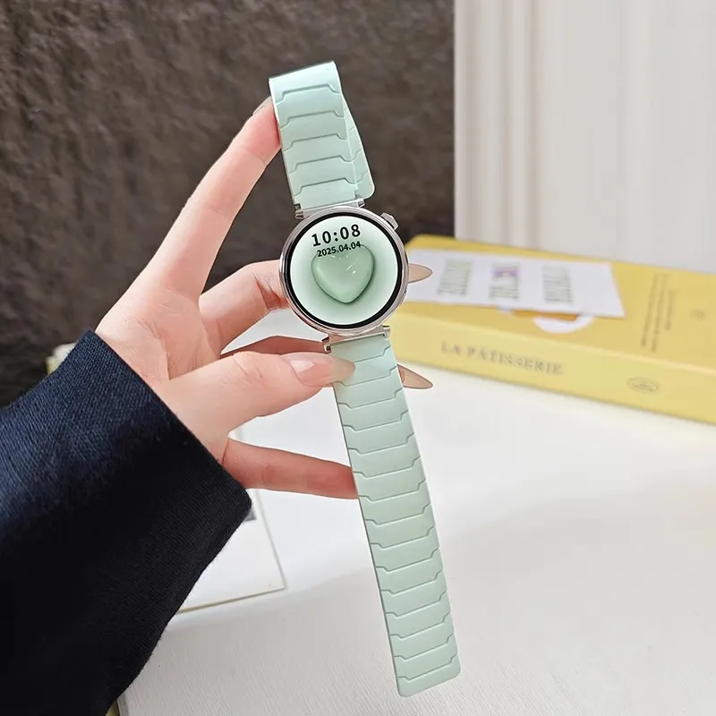 Mr. Strap Watch Band Huawei Compatibility 215m Silicone Material-5