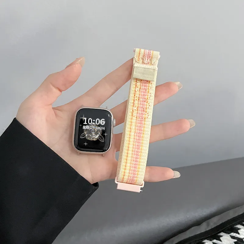 Mr. Strap Watch Band Apple Compatibility Nylon Material-2