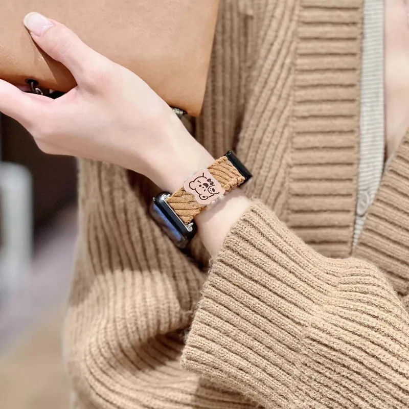 Mr. Strap Xiaomi Compatibility Watch Band 145~210mm Corduroy Material-1