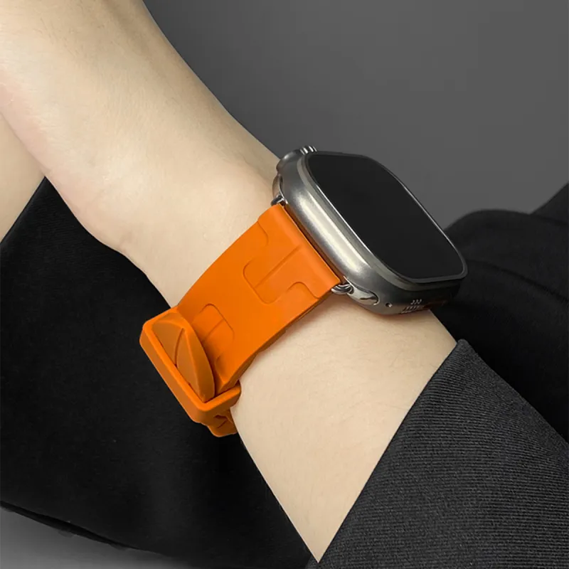 Mr. Strap Apple Compatibility Watch Band Silicone Material-2