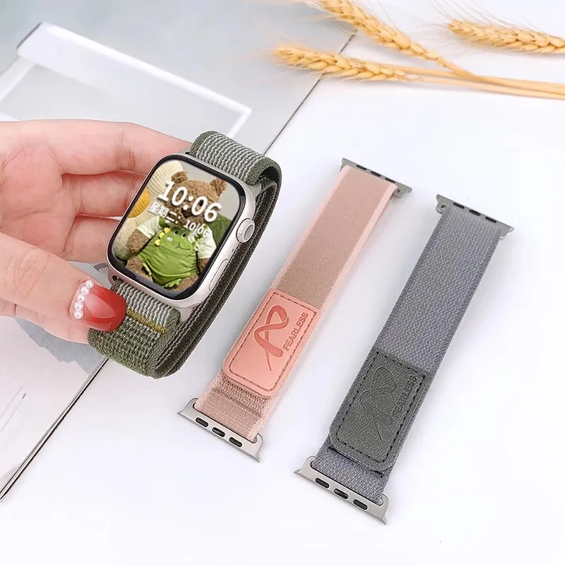 Mr. Strap Watch Band Apple Compatibility Nylon Material-4