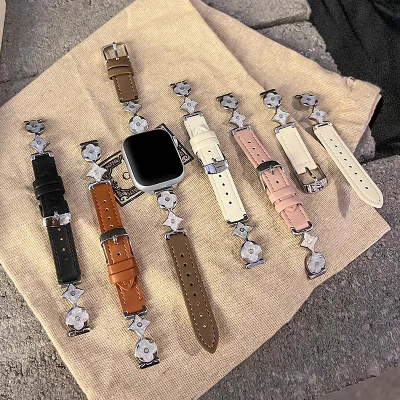 Mr. Strap Apple Compatibility Watch Band 178mm Leather-1