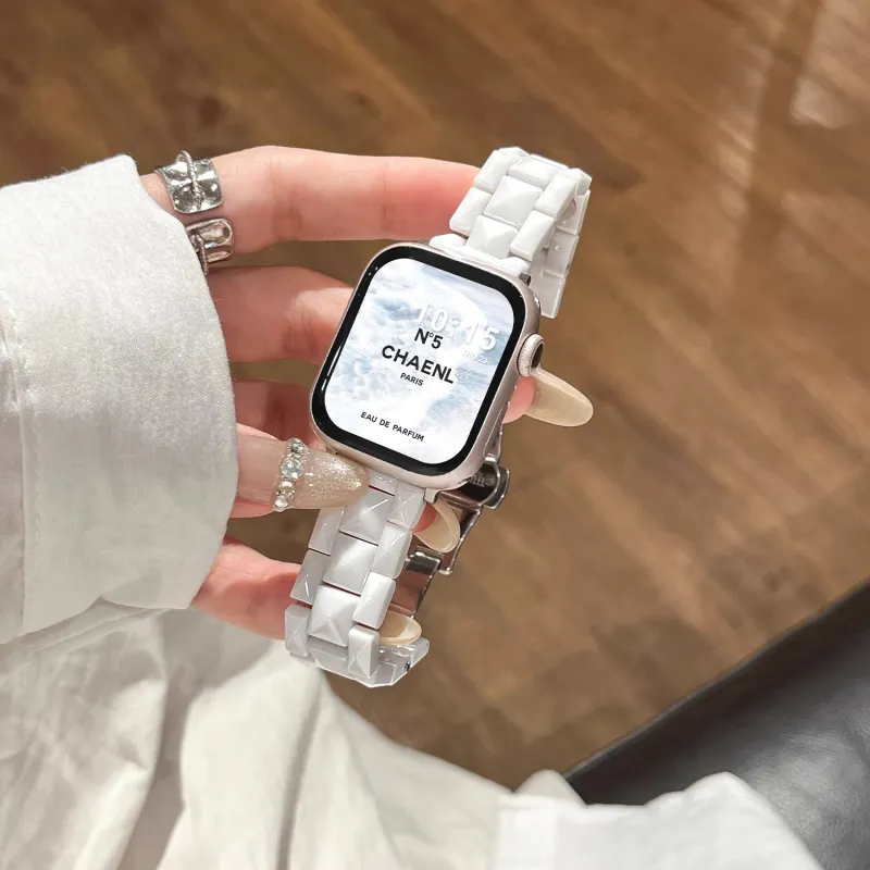 Mr. Strap Watch Band Apple Compatibility Ceramic Material-1