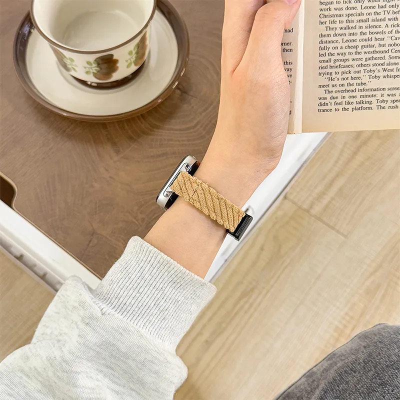 Mr. Strap Watch Band Huawei Compatibility Plush Material-1