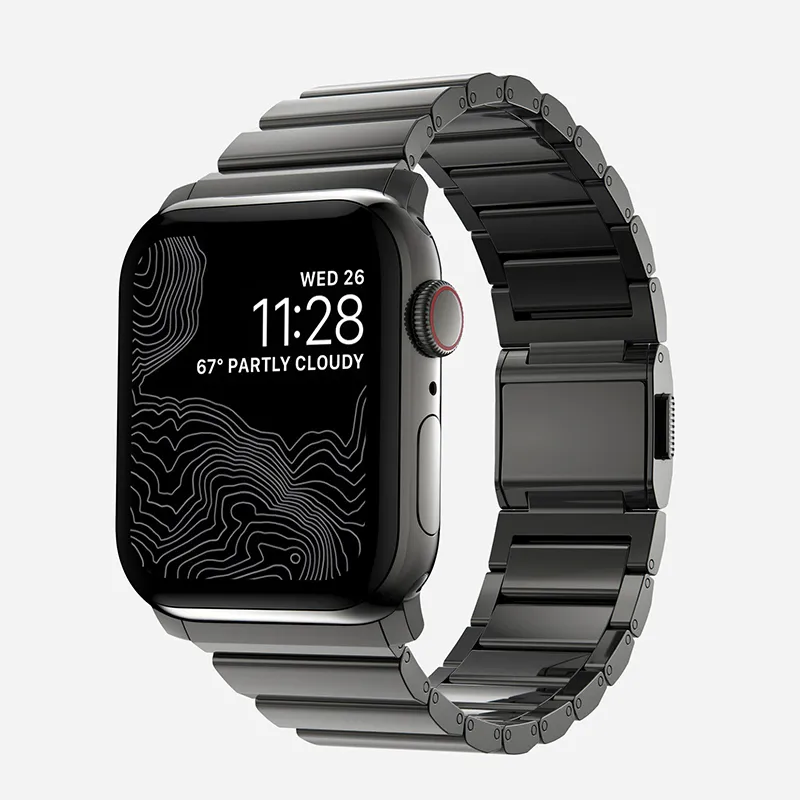 Mr. Strap Watch Band Apple Compatibility 49mm Stainless Steel Material-5