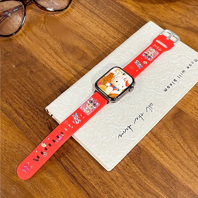 Mr. Strap Watch Band Apple Compatibility Silicone Material-3