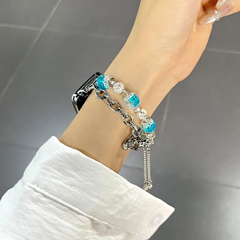 Mr. Strap Watch Band OPPO Compatibility Metal+Glass Material-3