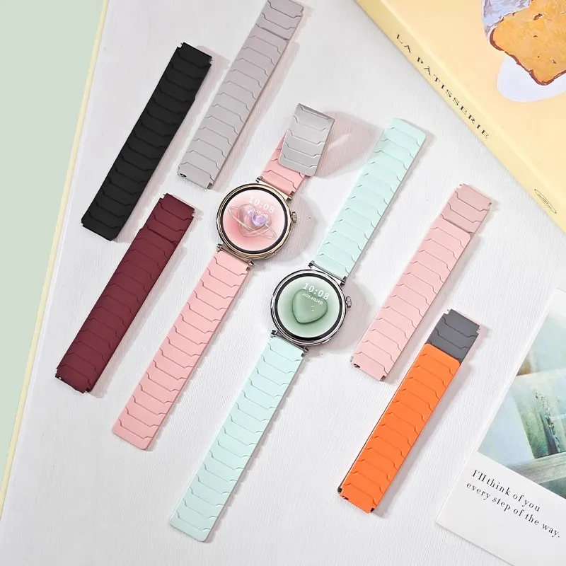 Mr. Strap Watch Band Huawei Compatibility 215m Silicone Material-6