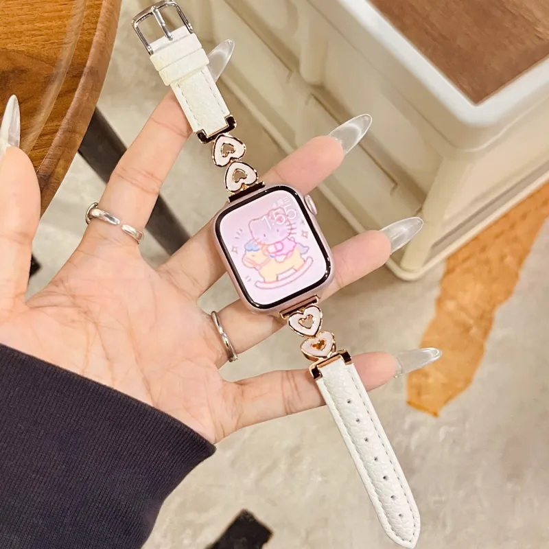 Mr. Strap Watch Band Apple Compatibility Leather-2
