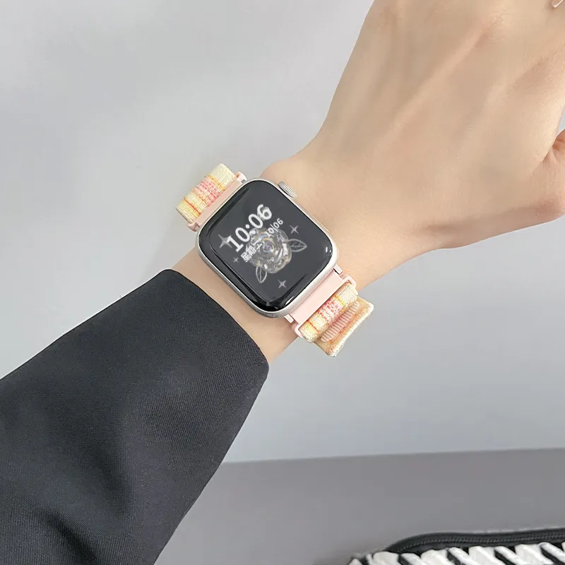 Mr. Strap Watch Band Apple Compatibility Nylon Material-3