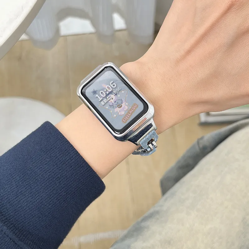 Mr. Strap Watch Band OPPO Compatibility Denim Material-3