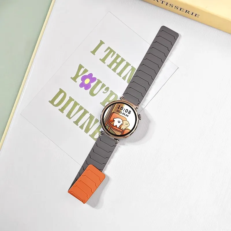 Mr. Strap Watch Band Huawei Compatibility 215m Silicone Material-18
