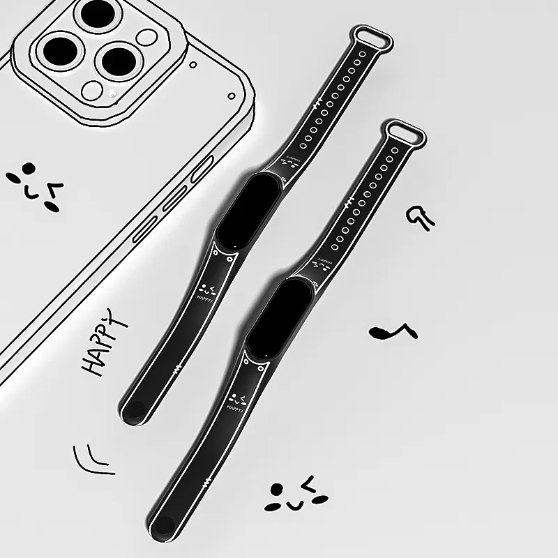 Mr. Strap Watch Bands Xiaomi Compatibility 210mm Silicone Material-2