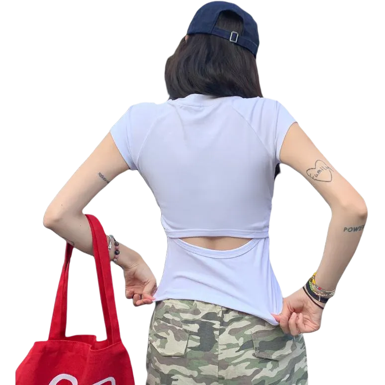 SHIJI Set in Sleeve T Shirt Women's-1