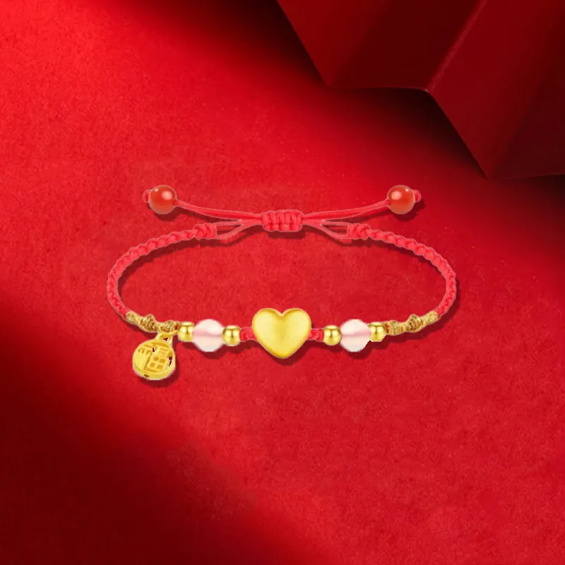 Old Qingyun Silver Building Gold Bracelet Unisex-1