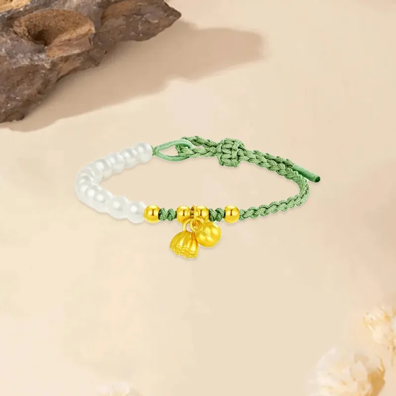 Old Qingyun Silver Building Gold Bracelet Women's-1