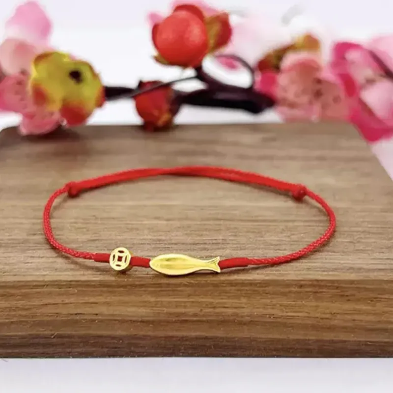 Old Qingyun Silver Building Gold Bracelet Unisex-1