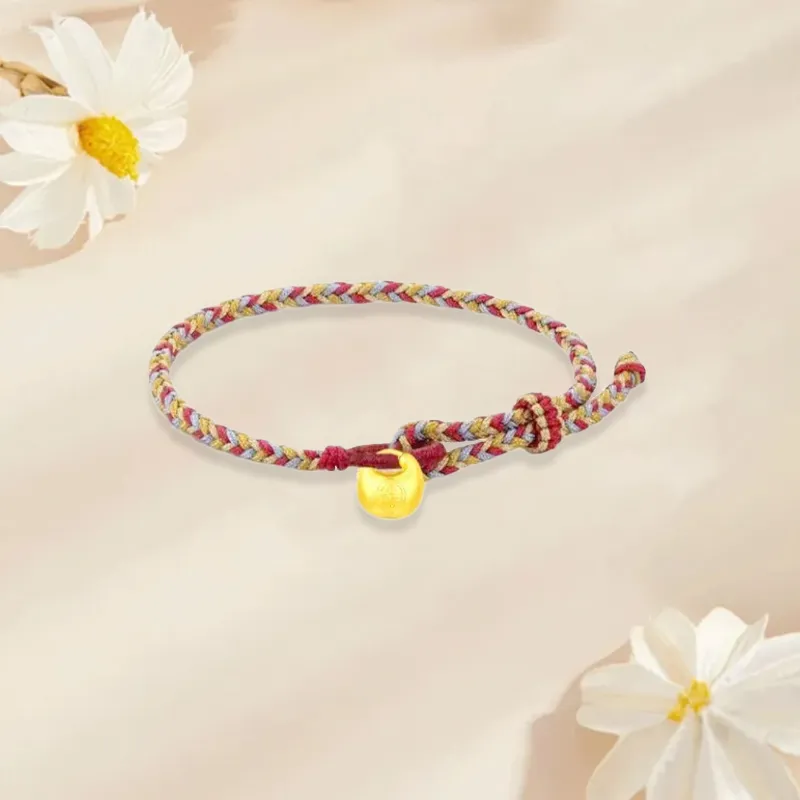 Old Qingyun Silver Building Gold Bracelet Unisex-1