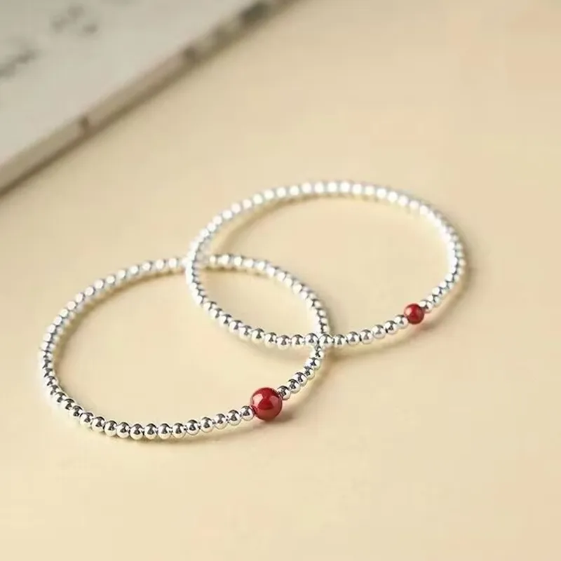 Old Qingyun Silver Building Sterling Silver 990 Bracelets Unisex-2