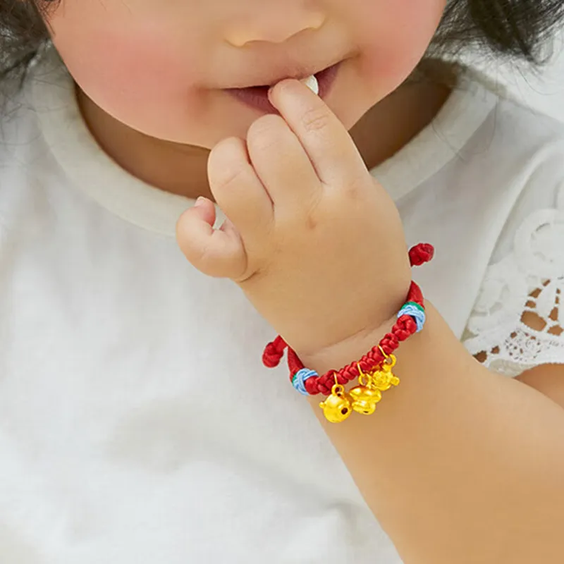 Old Qingyun Silver Building Gold Bracelet Kids-4