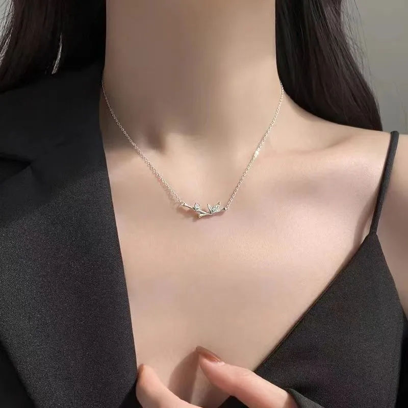 Old Qingyun Silver Building Foot Silver 990 Necklaces Women's-4