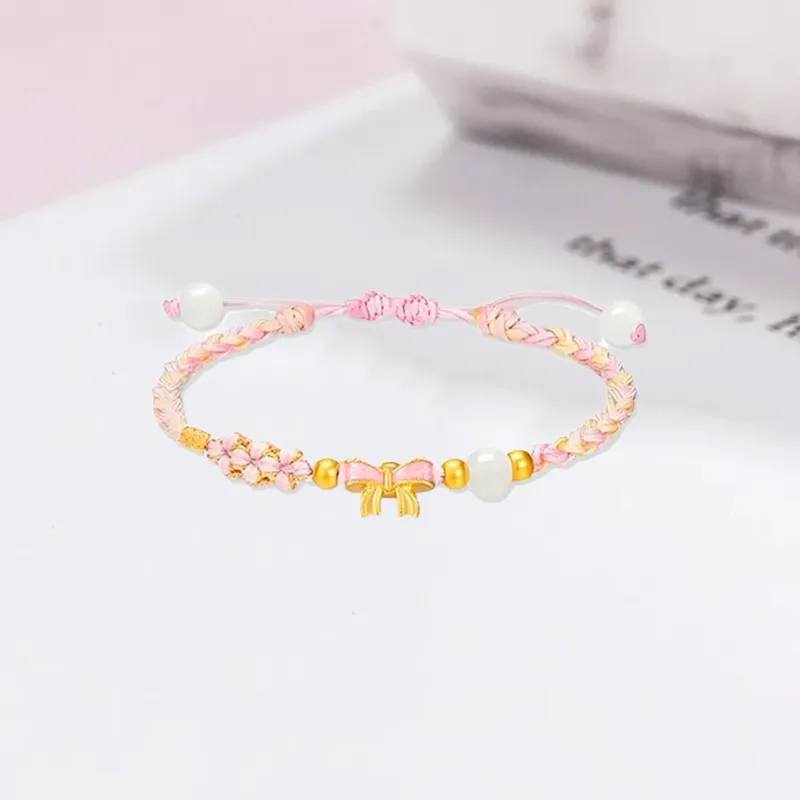Old Qingyun Silver Building Gold Bracelet Women's-2