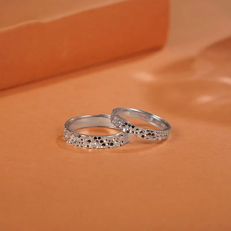 Old Qingyun Silver Building 999 Fine Silver Rings Unisex-1