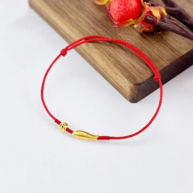Old Qingyun Silver Building Gold Bracelet Unisex-2